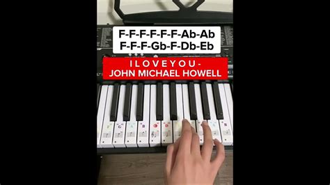 I L O V E Y O U John Michael Howell Piano Tutorial Learnpiano