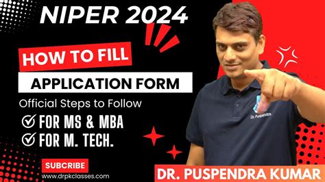 NIPER 2024 How To Fill Application Form Easiest Steps Separate