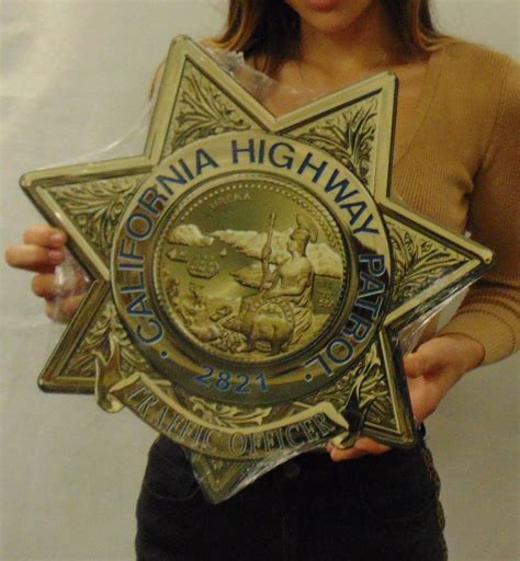 California Highway Patrol sergeant Badge All Metal Sign With - Etsy