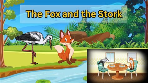 A One Minute Story The Fox And The Stork Moral Story In English