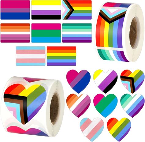 Amazon FEBSNOW Pride Stickers 600Pcs Gay Pride Stickers Bulk Pride