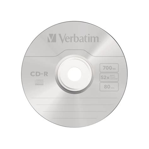 Купить Диск CD-R, Verbatim, (43343) 700MB, 52х, 50шт в упаковке ...