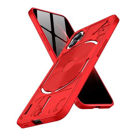 Kapa Double Dip Full 360 Protection Back Case Cover For Nothing Phone 1 Red Poly Carbonate