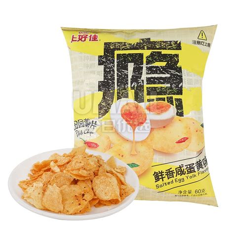 Oishi Garden Fresh Potato Chips Salted Egg Yolk Flavor 60g Umall