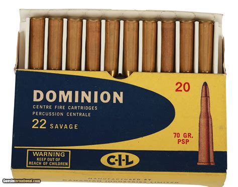 Collectible Ammo Full Box Rounds Dominion Savage Gr Psp