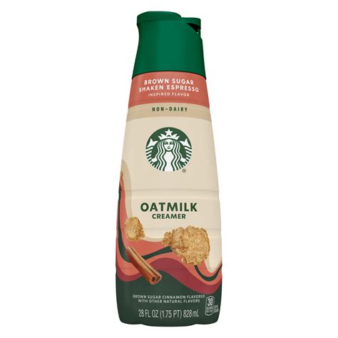 Starbucks Brown Sugar Shaken Espresso Inspired Oatmilk Creamer 28oz Btl