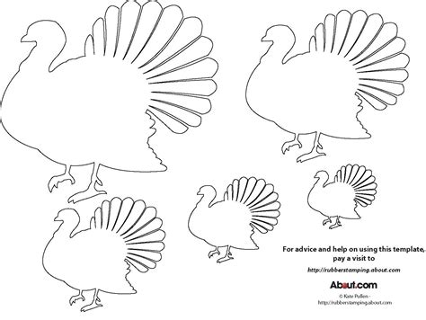 Moldes De Pavos Accion De Gracias Actividades Para Niños