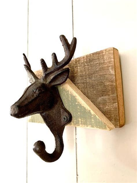 Deer Hook Rustic Hooks Rustic Deer Hook Etsy