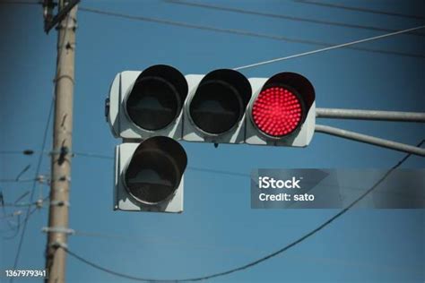 Japanese Traffic Light Red Light Stock Photo - Download Image Now ...