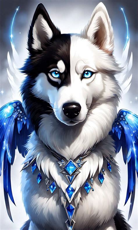mythical  wolf  husky  hunterofwind  deviantart
