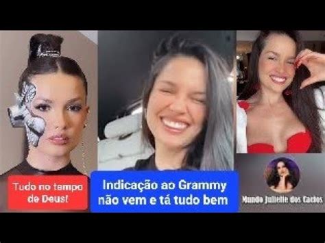 Juliette Deixa Linda Mensagem Ap S N O Ser Indicada Ao Grammy Latino