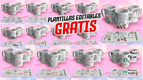 Plantillas Para Sublimar Tazas De Calendario Con Editables Y