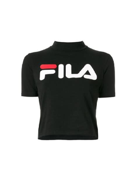 Tshirt Femme Fila Every Turtle Noir Showroomvip T Shirts Manches Courtes Femme