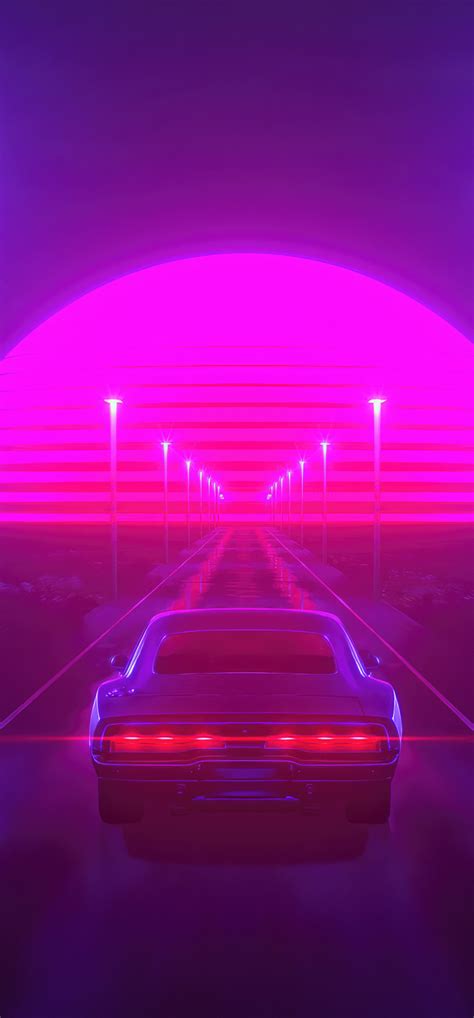 1242x2668 Vapor Trails Synthwave Adventures In A Vintage Car Iphone Xs Max Hd 4k Wallpapers