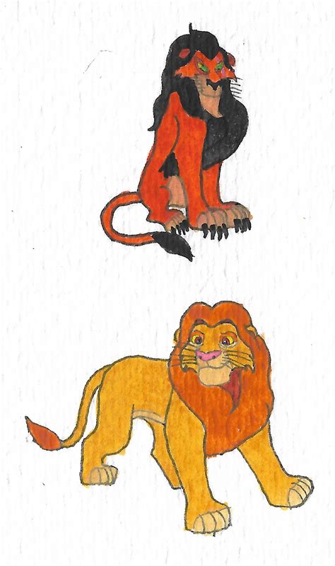 Simba and Scar by brazilianferalcat on DeviantArt