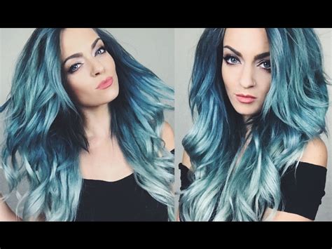 dark blue green hair color - Be Full Vlog Frame Store