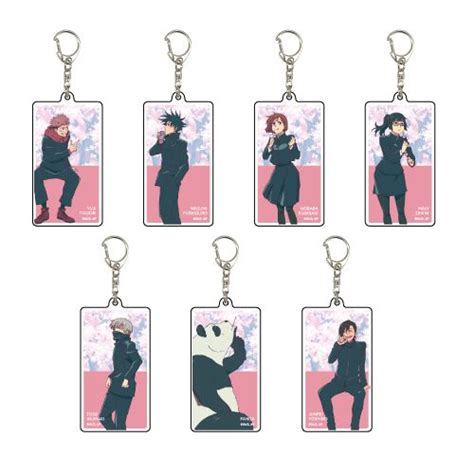 Set Of Acrylic Key Chain Jujutsu Kaisen Animation Jujutsu Kaisen