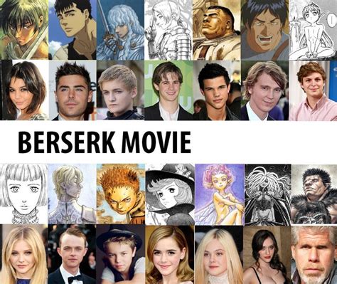 Berserk live-action cast. : r/Berserk