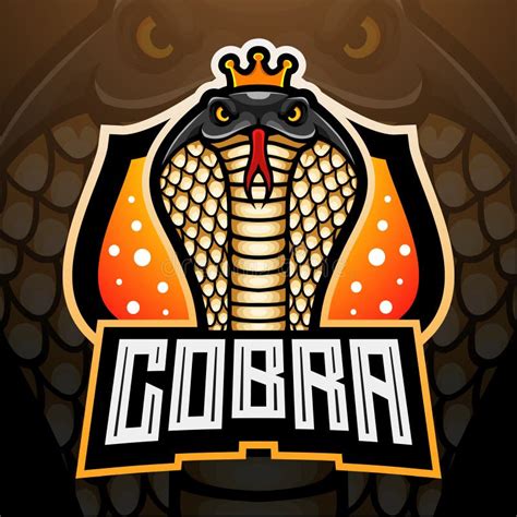 King Cobra Esport Logo Mascot Design Stock Vector Illustration Of