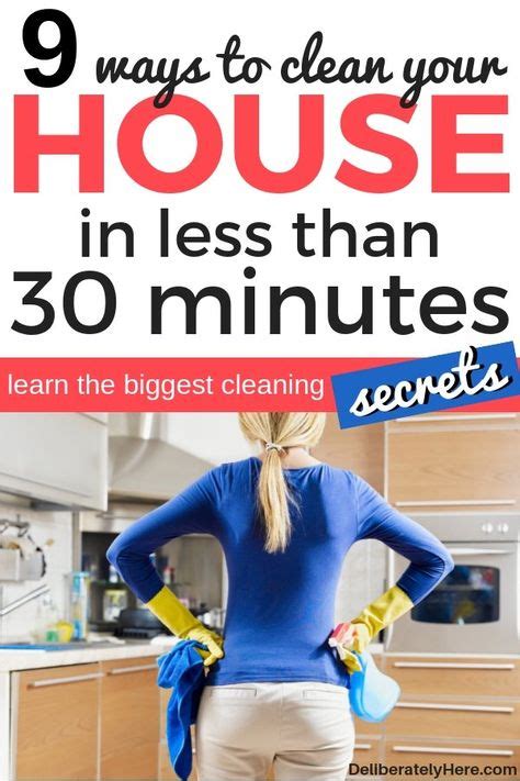 9 Ways How To Clean Your House Fast In Less Than 30 Minutes Cleaning Hacks Clean House