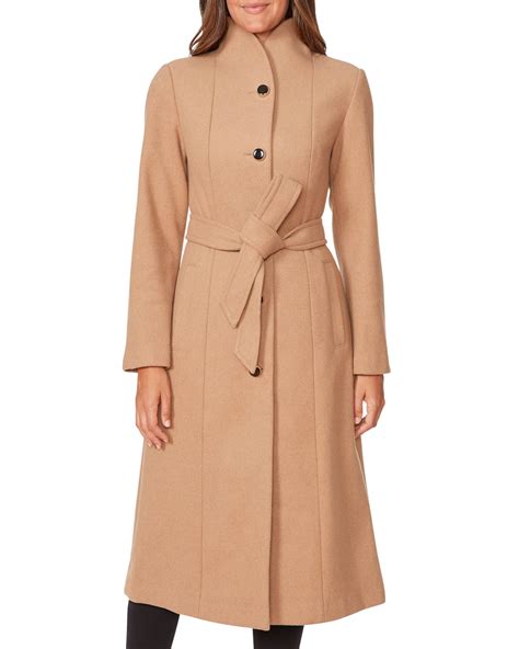 Kate Spade New York Wool Blend Belted Long Coat Neiman Marcus