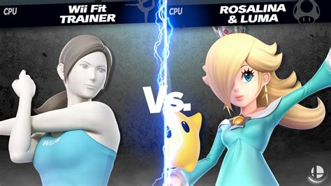 Wii Fit Trainer Vs Rosalina And Luma Super Smash Bros Ultimate Cpu