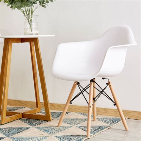 QUANU Creative Curvy Eames Chair Dining Chair Modern Nordic Leisure