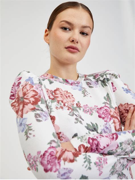 Weißes Damen T Shirt mit Blumenmuster ORSAY Orsay at Der offizielle