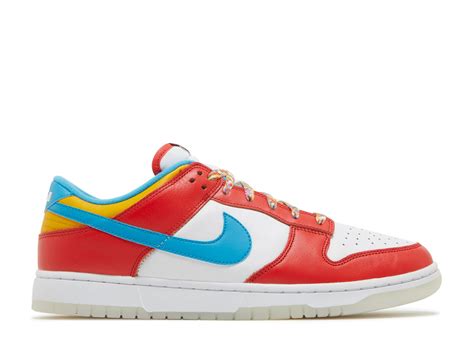 Lebron James X Fruity Pebbles X Dunk Low Nike Dh8009 600 Habanero Red Laser Blue White