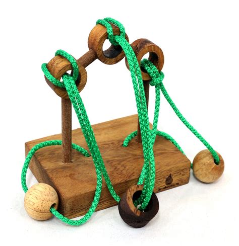 Rope Ring Wood String Wooden String Brainteaser Siammandalay