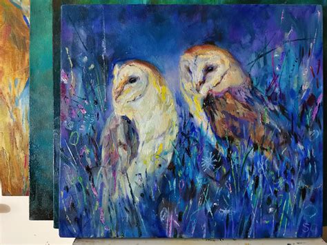 Barn Owl Painting — Sue Gardner - Original Paintings