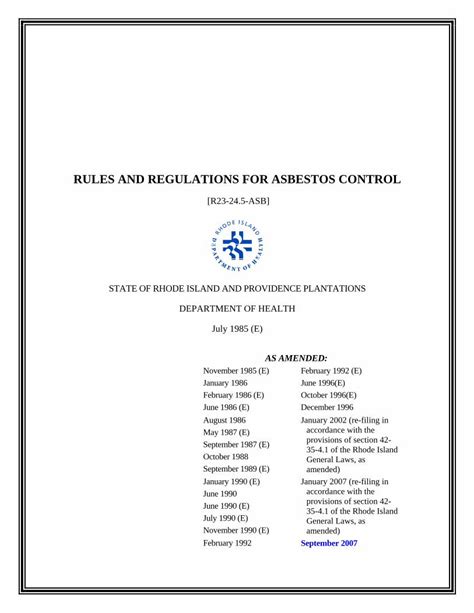 Pdf Rules And Regulations For Asbestos Control Dokumen Tips