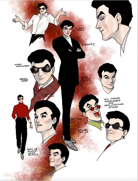 Good Omens Graphic Novel Concept Art Highlights Crowley's Design