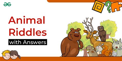 35 Animal Riddles with Answers - GeeksforGeeks