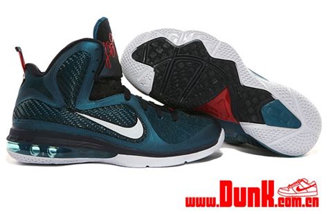 Nike LeBron 9 - Green Abyss - Obsidian - Light Blue Heather ...