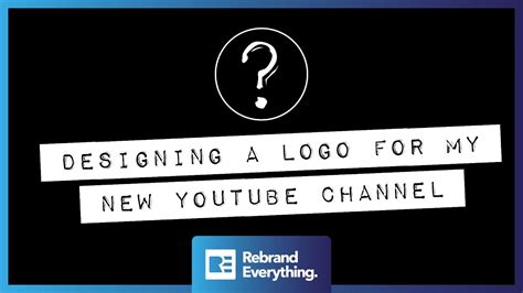 Designing The LOGO For My NEW YouTube Channel Brand Design Process