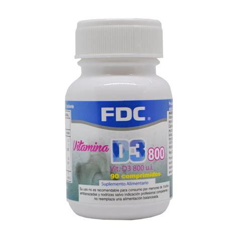 FDC Vitamina D3 800 UI X 90 Comprimidos Falabella