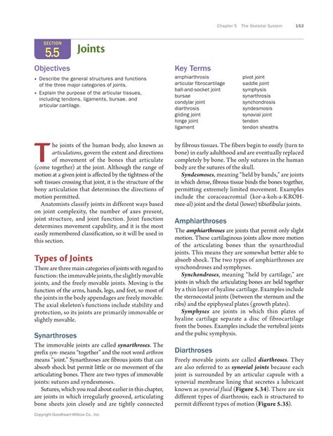 Printable: Anatomy & Physiology Essentials 2e, Textbook page 153