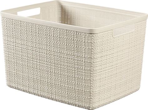 CURVER Panier De Rangement Rectangulaire Jute 20L Pour Organiser