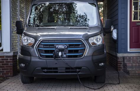 Ford E-Transit debuts - 266 hp/430 Nm, up to 201 km range from 67 kWh battery; eight body ...