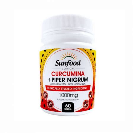 Curcumina Piper Nigrum Sunfood Caps Mg