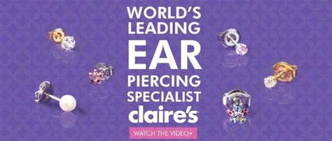 Claires Ear Piercing Free Everyday With Purchase Of A Starter Kit Claires Tryapp