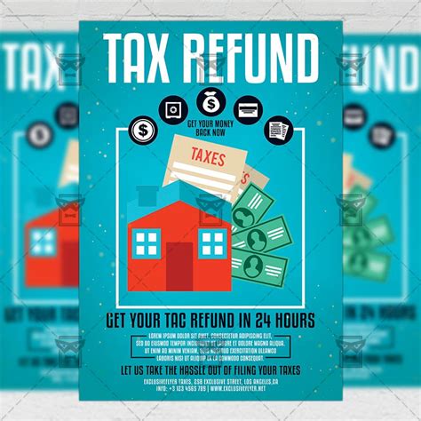 Tax Refund Season Flyer Business A5 Template Exclsiveflyer Free