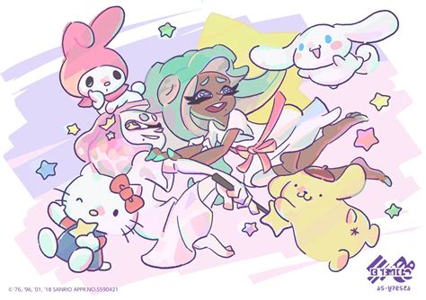 Splatoon 2 Special Artwork For The Sanrio Splatfest