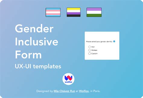 Gender Inclusive Form Interactive Component Figma