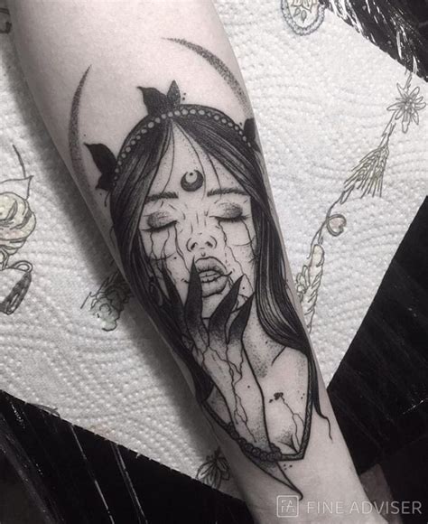 Witch tattoo | Witch tattoo, Tattoos, Tattoo artists