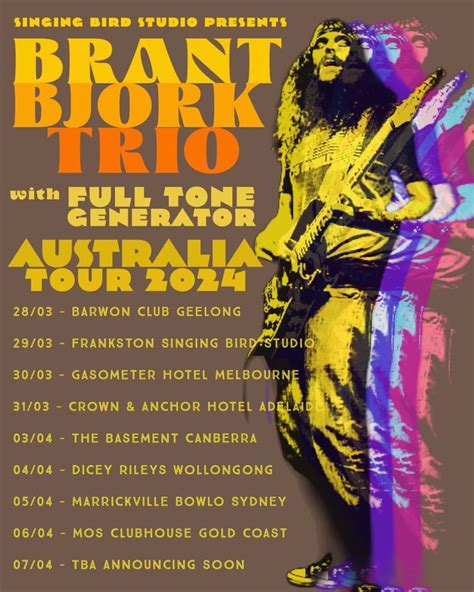 Brant Bjork Trio Australia Tour 2024 Welcome To Sky Valley