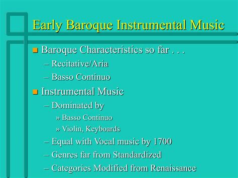 PPT - Baroque Instrumental Music PowerPoint Presentation, free download ...