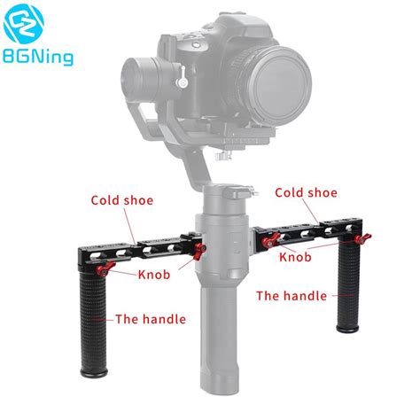 Bgning Gimbal Extension Plate Dual Handle Grip Side Handgrip Quick