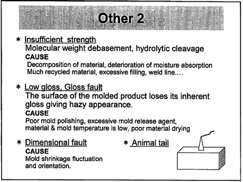 injection molding jenis jenis defect